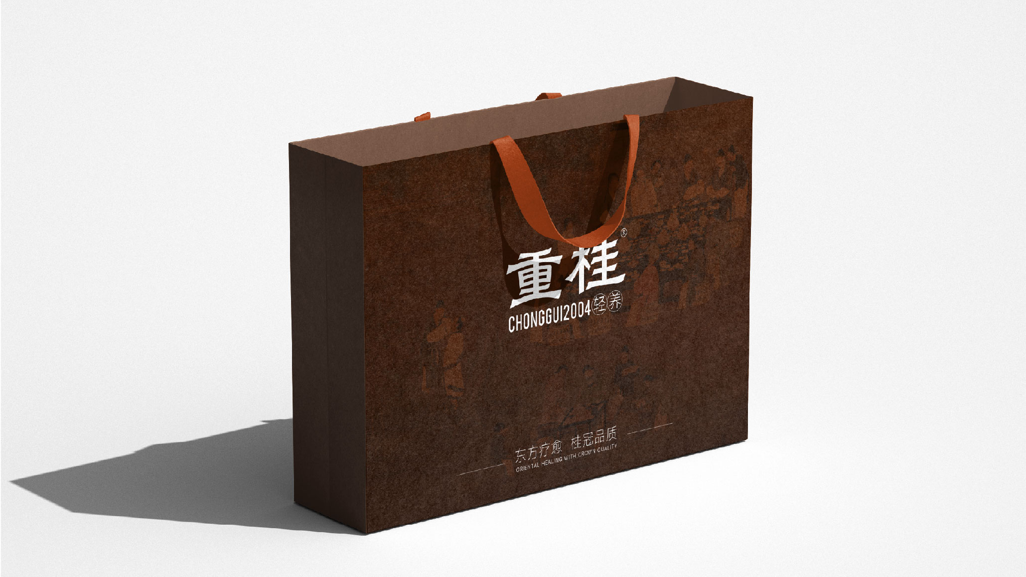 重桂品牌Logo、VI与手提袋应用设计